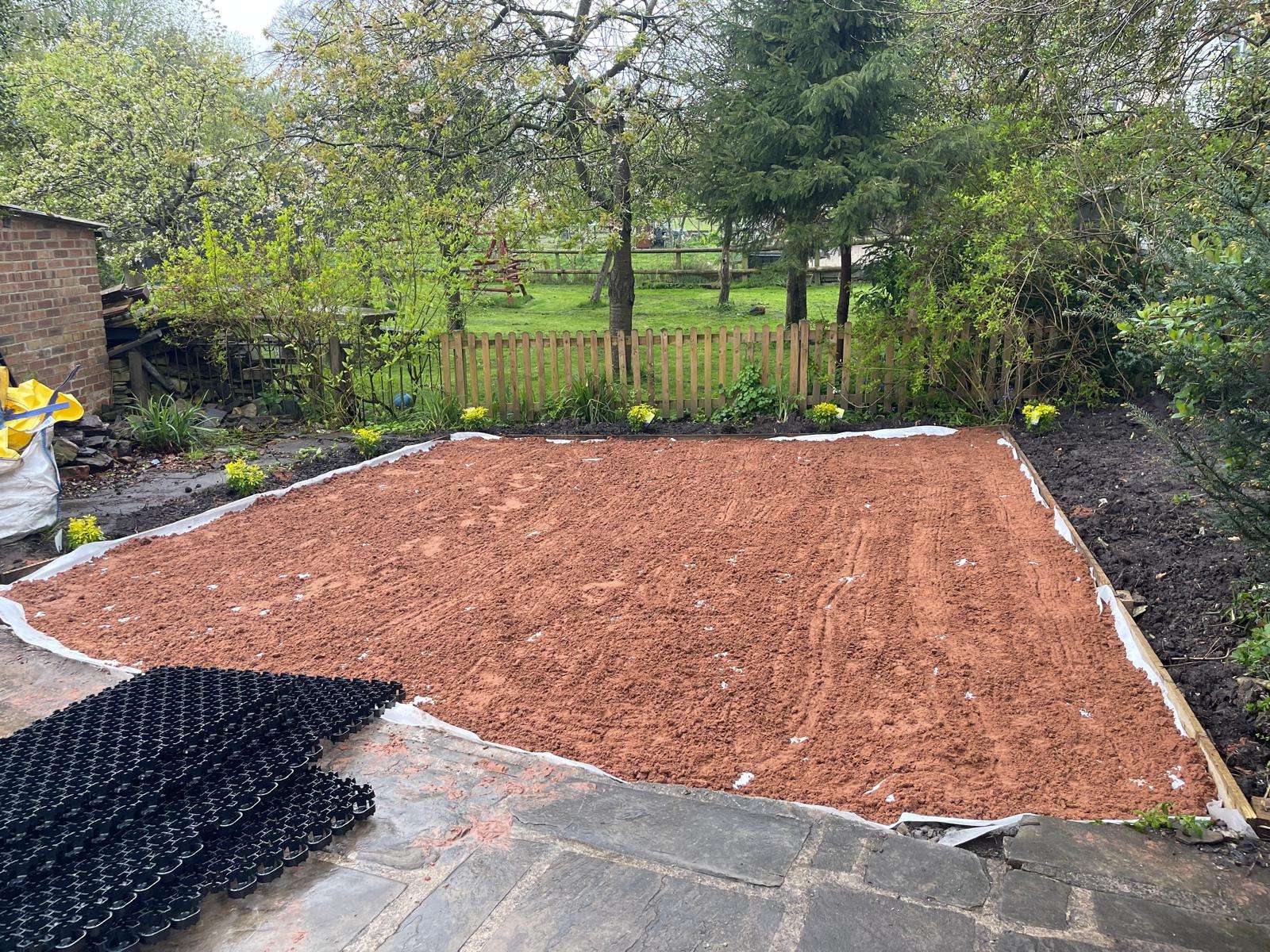 Additional T1000 installed and a bedding layer added on top