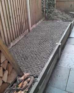 Finished Shed Base with gravel