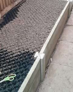 Bodpave half filled with gravel