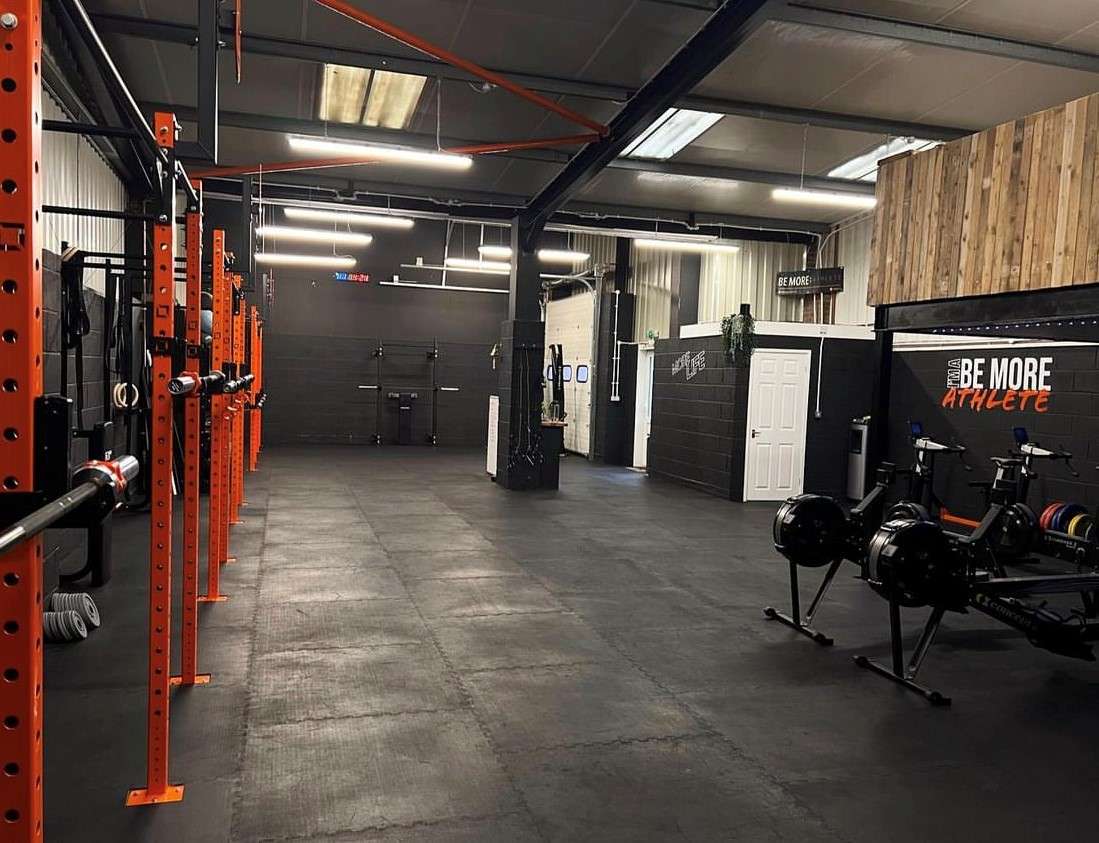 Rubber gym flooring