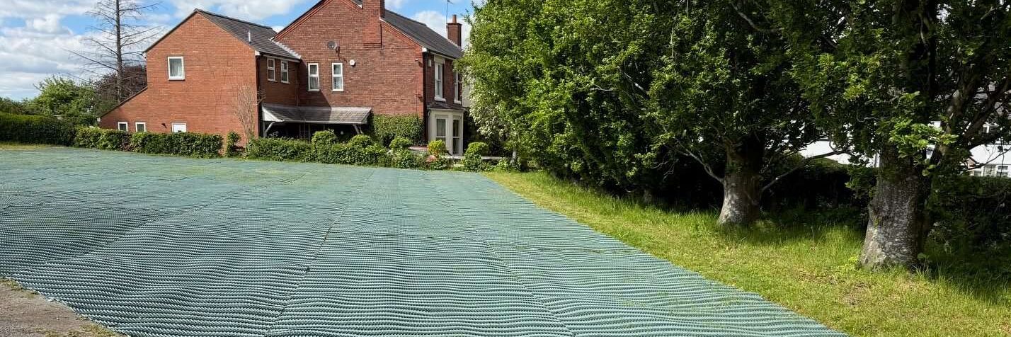 Grass Reinforcement Mesh at Glazebury Methodist Church