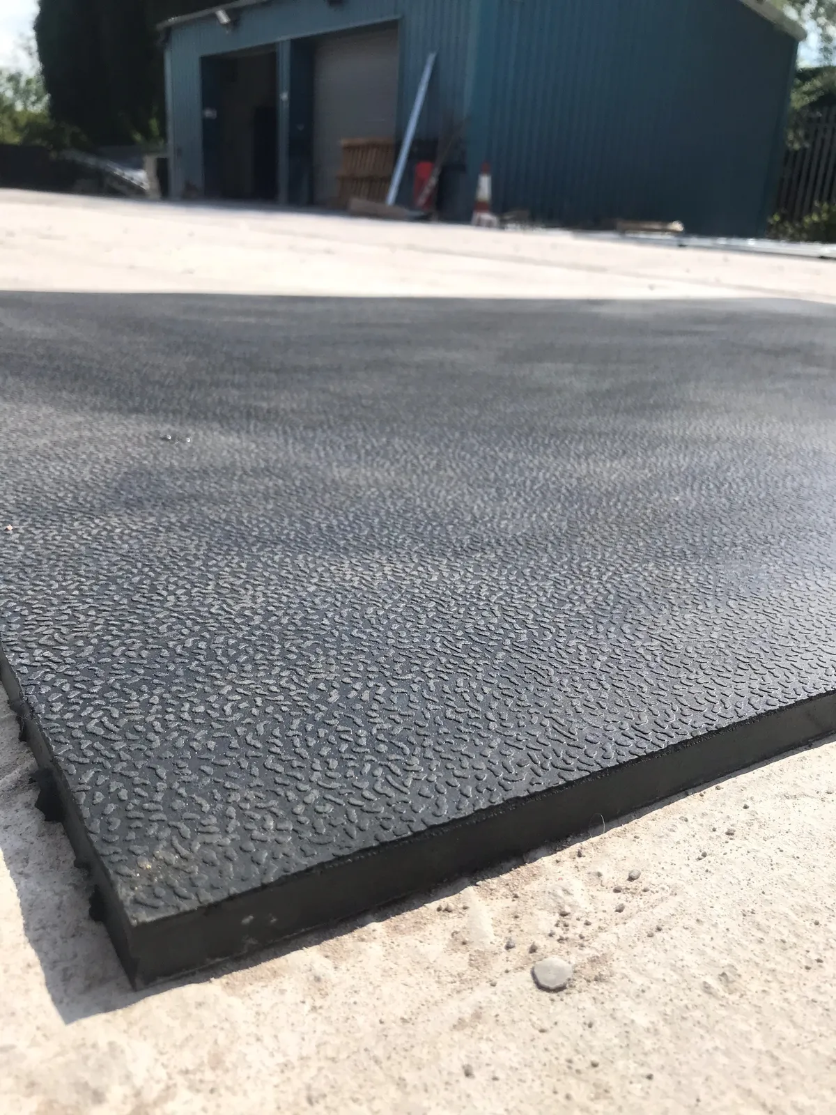 Close-up of the textured surface of a 17mm Amoebic Top Stable Mat